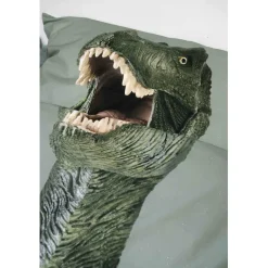 Snurk Organic Adult Bed Linen - Dino Green