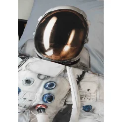 Snurk Organic Adult Bedding - Astronaut Grey Space