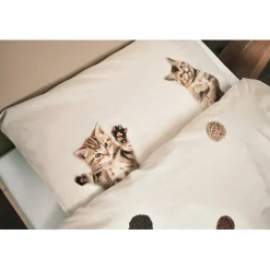 Snurk Organic Adult Bedding - Kitten Friends