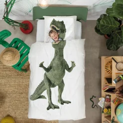 Snurk Organic Bedding for Adults – Dinosaur