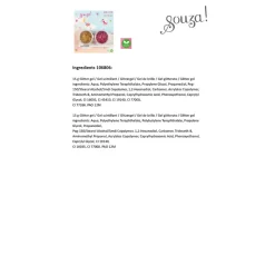 Souza Hair Glitter for Kids, Pink and Gold