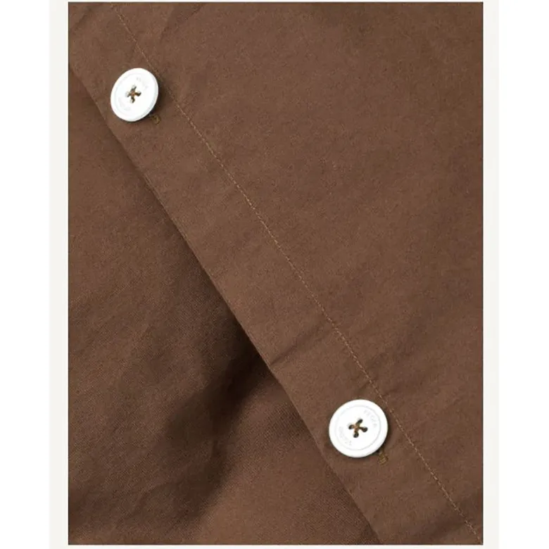 Studio Feder Adult Bed Linen, Organic Percale – Bark
