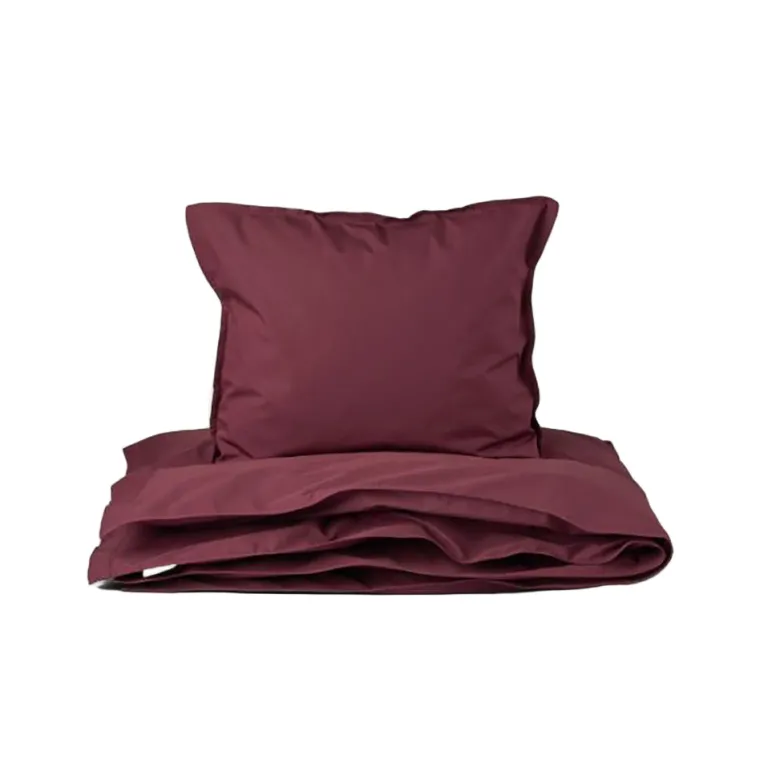 Studio Feder Adult Bedding, Organic Percale - Burgundy