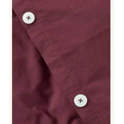 Studio Feder Adult Bedding, Organic Percale - Burgundy