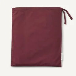 Studio Feder Junior Bedding Set, Organic Percale – Burgundy