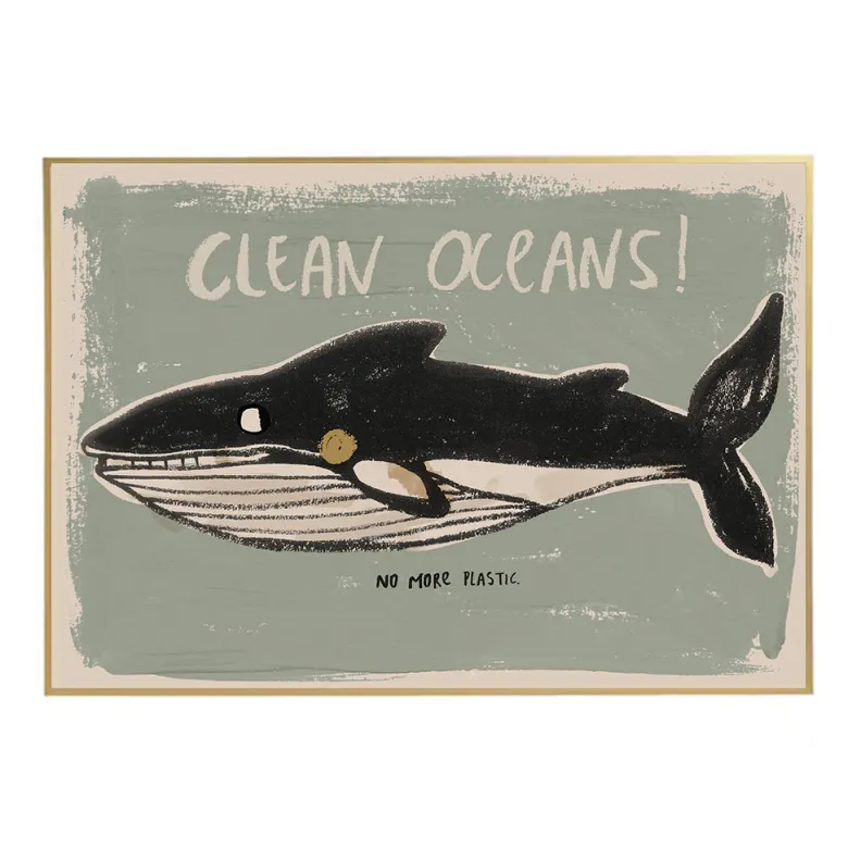 Studio Loco Kids Poster, Clean Ocean - 70 x 50 cm