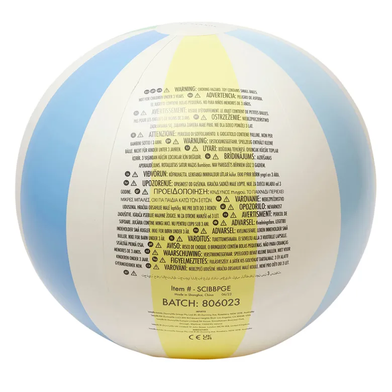 Sunnylife Beach Ball, Pastel Gelato - Ages 3 and Up