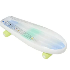 Sunnylife Inflatable Mattress, Skateboard - Blue/Lime - Ages 6 and Up
