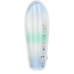 Sunnylife Inflatable Mattress, Skateboard - Blue/Lime - Ages 6 and Up