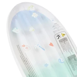 Sunnylife Inflatable Mattress, Skateboard - Blue/Lime - Ages 6 and Up