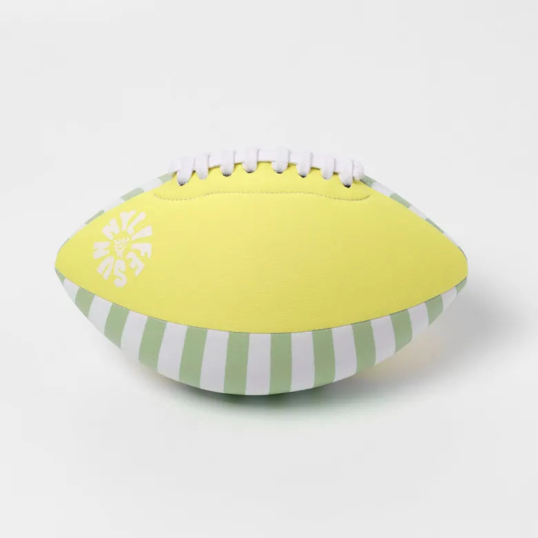 Sunnylife Neoprene American Football, Tides Out Citrus