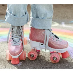 Supreme Rollers, Side-by-Side Roller Skates, Del Rey Pink – EU Sizes 31–42