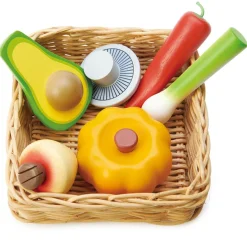 Tender Leaf, Play Food - Basket with Vegetables