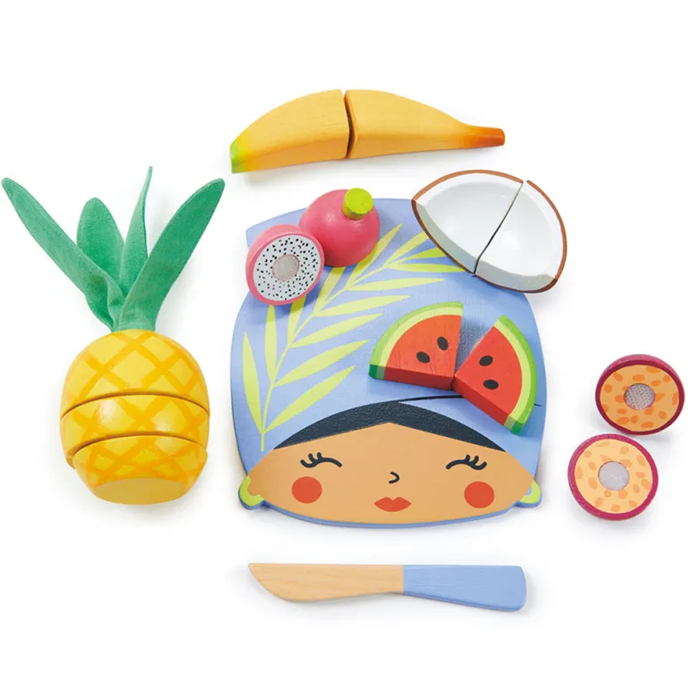 Tender Leaf Play Food - Tropical Fruit Cutting Board