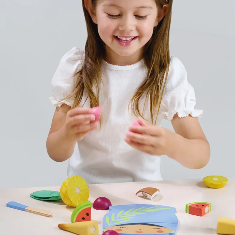 Tender Leaf Play Food - Tropical Fruit Cutting Board