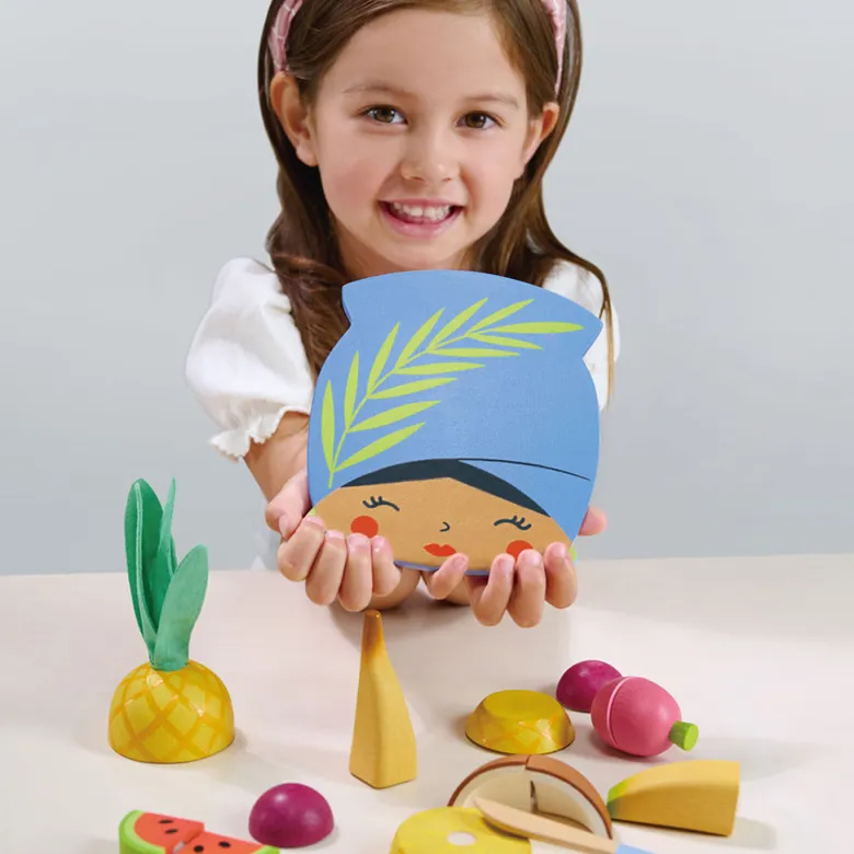 Tender Leaf Play Food - Tropical Fruit Cutting Board