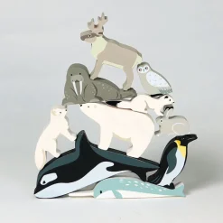 Tender Leaf, Wooden Animals in Box - 10 Arctic Animals
