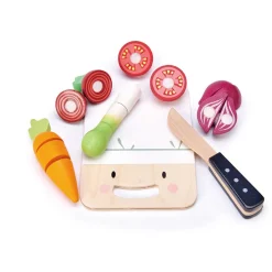 Tender Leaf Wooden Play Food - Cutting Board with Vegetables