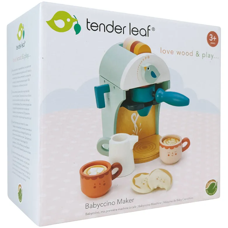 Tender Leaf, Wooden Play Food – Cappuccino Machine