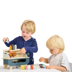 Tender Leaf Wooden Play Food, BBQ Grill Set