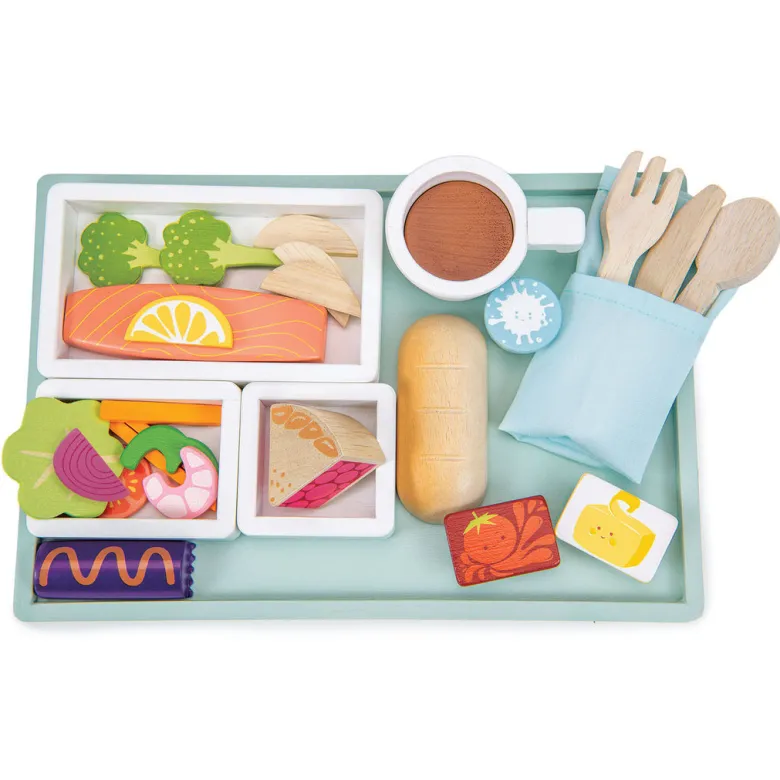 Tender Leaf Wooden Play Food, Airplane Meal