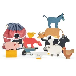 Tender Leaf, Wooden Stacking Animals - The Farm
