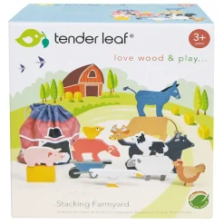 Tender Leaf, Wooden Stacking Animals - The Farm