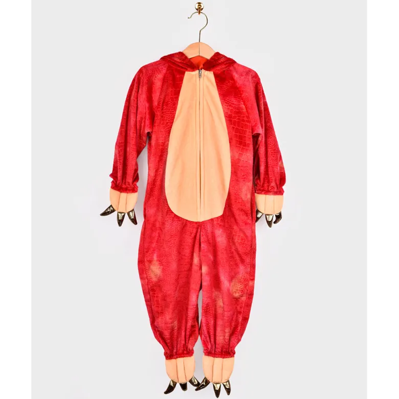 The Good Fairy Animal Costume, Dinosaur Triceratops Jumpsuit - Ages 3-5