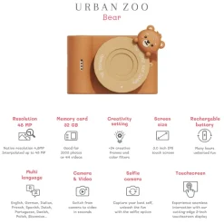 The ZooFamily, Urban Zoo Kids Camera, Ages 5-10 - Bear