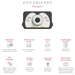 The ZooFamily, Zoo Friends Kids' Camera, Ages 3-7 - Penguin