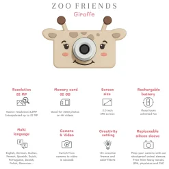The ZooFamily, Zoo Friends Children's Camera, Ages 3-7 - Giraffe