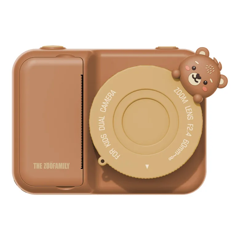 The ZooFamily, Zoo Print, 3-in-1 Camera with Print Function, Ages 5-11 - Bear