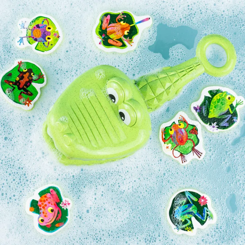 Tiger Tribe Bath Toy, Croch Chasey - Catch the Frogs