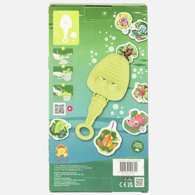 Tiger Tribe Bath Toy, Croch Chasey - Catch the Frogs