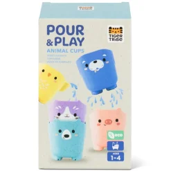 Tiger Tribe Bath Toys, Pour & Play – Animal Cups