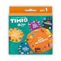 TIMIO Disc Set 1: Wild Animals, Nursery Rhymes, Colors, Music, and Body Parts