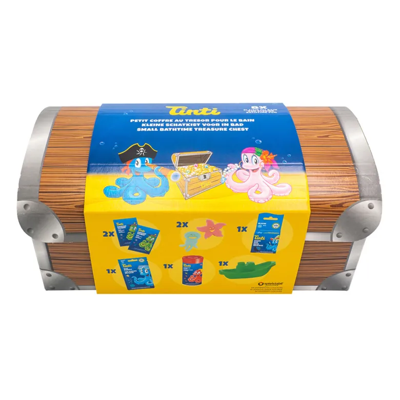 Tinti Treasure Chest with Bath Fun - 8 Pieces