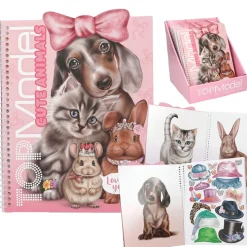 TopModel Dress Me Up Sticker Book – Cute Animals