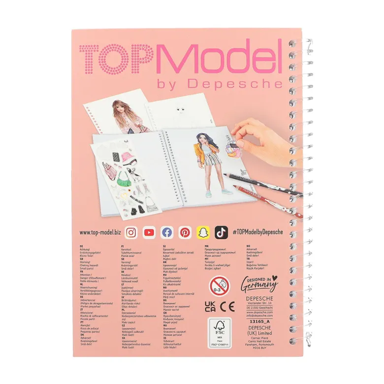 TopModel Pocket Coloring Book, Nyela & Lexy