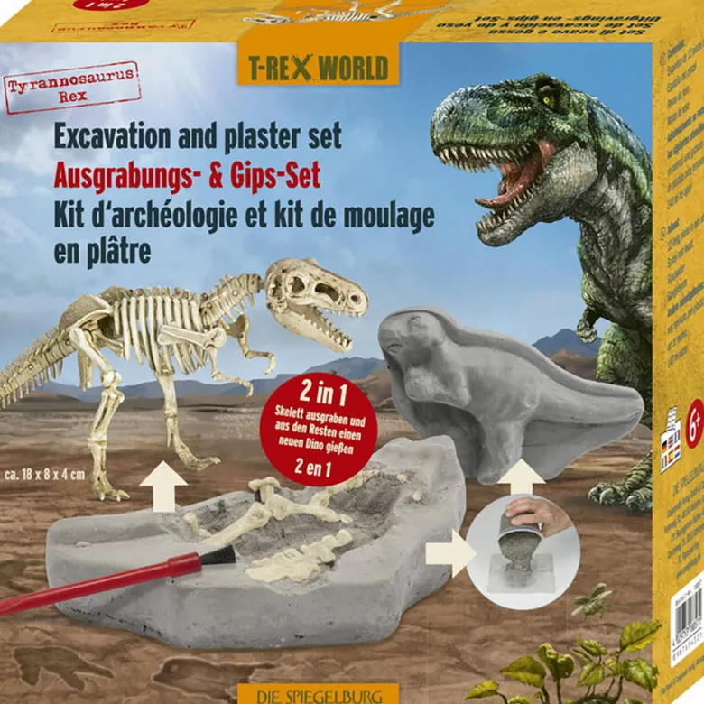 T-Rex Casting Kit: Mold, Excavate, Discover & Assemble a Dinosaur Skeleton