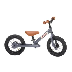 Trybike Balance Bike, Vintage Anthracite Grey with Retro Look