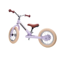 Trybike Balance Bike, Vintage Purple with Retro Look