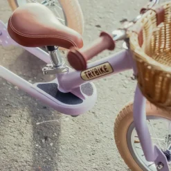 Trybike Tricycle Balance Bike, Vintage Purple with Retro Look