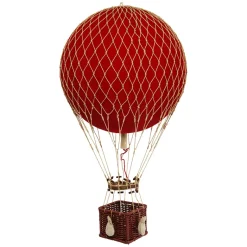 Velvet Red Balloon - H: 56 x D: 32 cm