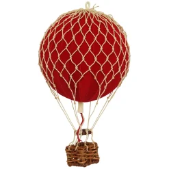 Velvet Red Hot Air Balloon - Dimensions: H: 13 x D: 8.5 cm