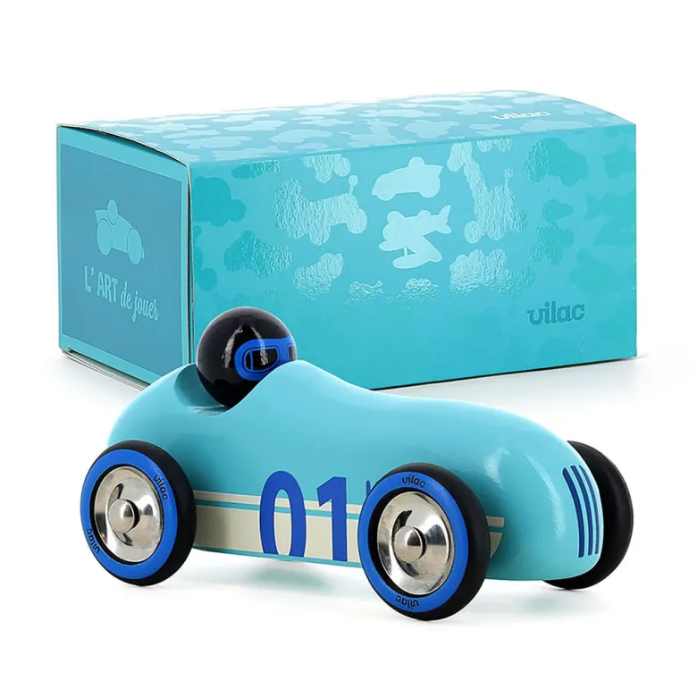 Vilac - Vintage Race Car - Old Sport - Turquoise