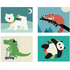 Vilac Agamograph Puzzle with 20 Pieces, 4-Dimensional Design - Animals
