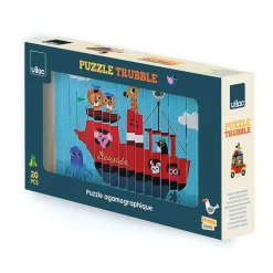 Vilac Agamograph Puzzle with 20 Pieces, 4-Dimensional Design - Transport