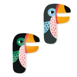 Vilac Animal Alphabet Letters, Design by Michelle Carlslund – A–Z