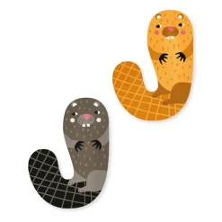 Vilac Animal Alphabet Letters, Design by Michelle Carlslund – A–Z
